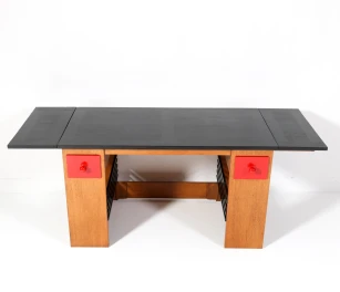 Art Deco Modernist Desk or Writing Table by Hendrik Wouda for Pander, 1920s